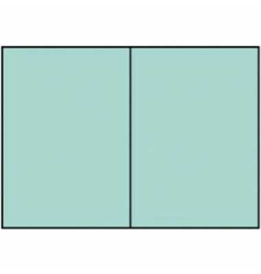 Blanko-Gru&szlig;karten Faltkarten planliegend 164072174 DIN B6  Hoch doppelt 24cm x 169mm (BxH) 240g planliegend karibik