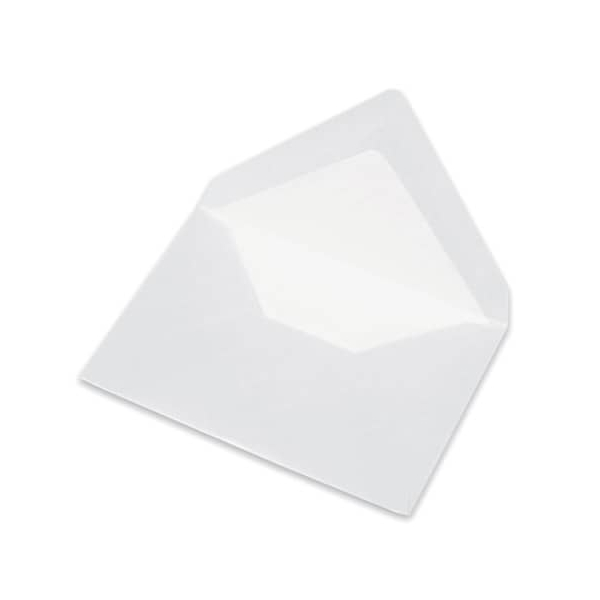 50 Stück Rössler Designbriefumschlag Paperado 164007302, C7, nassklebend, 120g, marble white metallic 4014969557112 Rössler