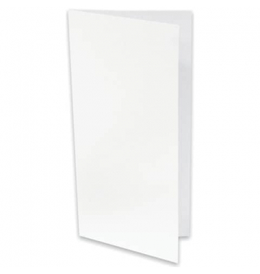 Blanko-Grußkarten Faltkarte planliegend 164069302 DIN lang 100mm x 210mm (BxH) 250g marble white metallic