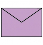 Designbriefumschlag Paperado 16400745, C7, nassklebend, 100g, orchidee