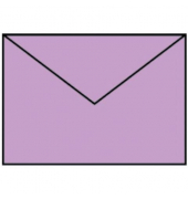 Designbriefumschlag Paperado 16402045, B6, nassklebend, 100g, orchidee