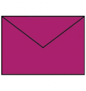 Designbriefumschlag Paperado 16400546, C6, nassklebend, 100g, amarena