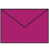 Designbriefumschlag Paperado 16402046, B6, nassklebend, 100g, amarena