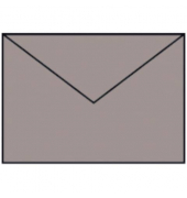 Designbriefumschlag Paperado 16402049, B6, nassklebend, 100g, taupe