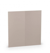 Blanko-Gru&szlig;karten 16406949 DIN lang 100mm x 210mm (BxH) 220g Taupe gerippt