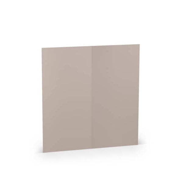 100 Stück Rössler Blanko-Grußkarten 16406949 DIN lang 100mm x 210mm (BxH) 220g Taupe gerippt 4014969660386 Rössler