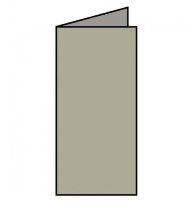 Blanko-Grußkarten Faltkarte 164003411 DIN lang hoch doppelt 100mm x 210mm (BxH) 220g Taupe metallic