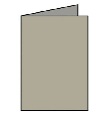 Blanko-Gru&szlig;karten Faltkarte 164006411 A5 105mm x 148mm (BxH) 250g taupe metallic