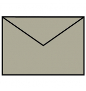 Designbriefumschlag Paperado 164007411, C7, nassklebend, 100g, taupe