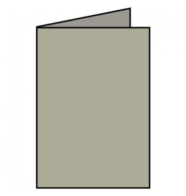 Blanko-Gru&szlig;karten Faltkarte 164019411 DIN B6  Hoch doppelt 12cm x 169mm (BxH) 250g ohne taupe metallic