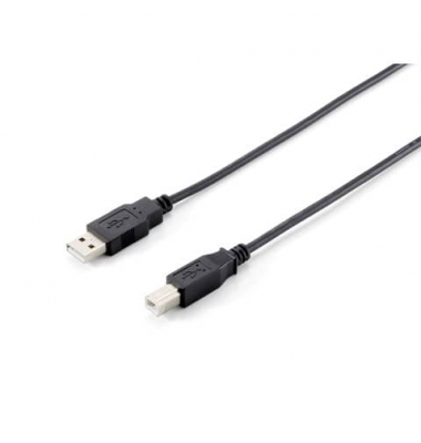 USB-Kabel 128860, 1,8m, USB-A auf USB-B, schwarz