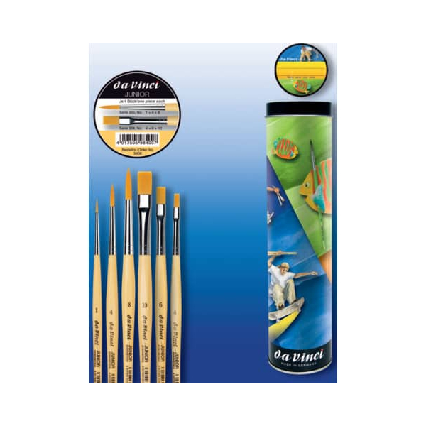 4017505984007 - da Vinci JUNIOR Pinsel-Set Größe 1 4 4 6 8 10 6-teilig 4017505984007 - da Vinci JUNIOR Pinsel-Set Größe 1 4 4 6 8 10 6-teilig