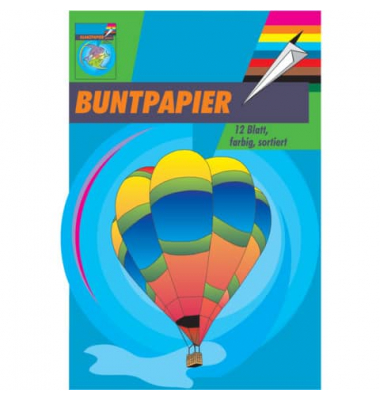 PENIG 3203 12BL sort. Buntpapierheft A4 PENIG 3203 12BL sort. Buntpapierheft A4