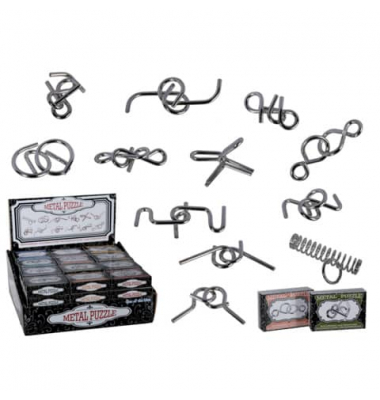 76/8044 Geduldspiel Metall 12fach sort. 76/8044 Geduldspiel Metall 12fach sort.