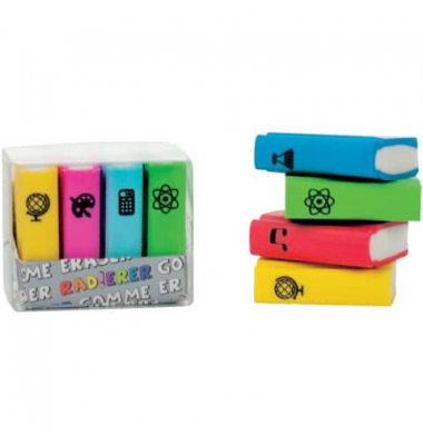 TRENDHAUS 941558 Collection Figurenradierer Mini Bücher Set sort