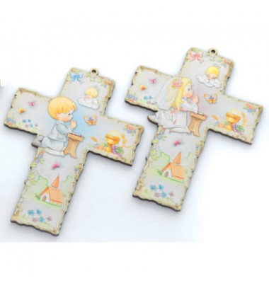 CT32/CT33 10x15cm Kinderkreuz zur Taufe sort.