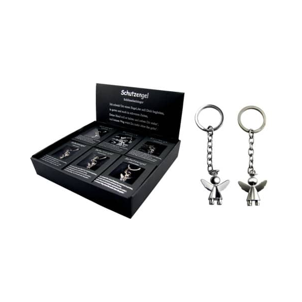 12 Stück Neumeyer MESA Schutzengel silber Schlüsselanhänger 4041569115824 Neumeyer