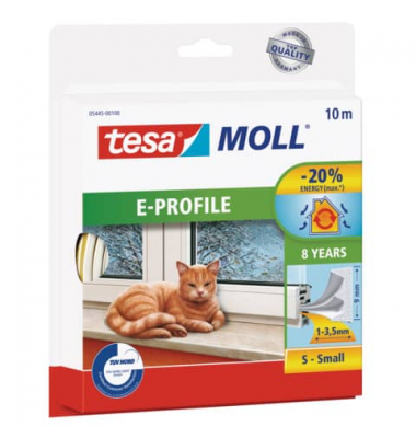 moll Gummidichtung weiss 9x4mmx10m E-Profil moll Gummidichtung weiss 9x4mmx10m E-Profil