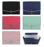 TOPPOINT 43566 fbg.sortiert F&auml;chermappe A4 Kunststoff