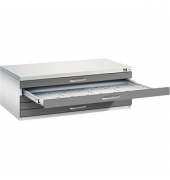 7100 Planschrank grau/grau 5 Schubladen