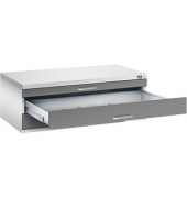 7100 Planschrank grau/grau 3 Schubladen