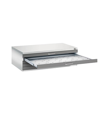 7200 Planschrank grau/grau 5 Schubladen
