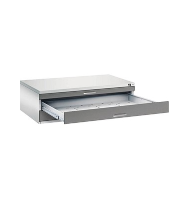 7200 Planschrank grau/grau 3 Schubladen