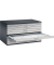 7200 Planschrank silber/schwarz 10 Schubladen