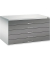 7200 Planschrank grau/grau 5 Schubladen
