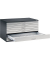 7200 Planschrank silber/schwarz 8 Schubladen