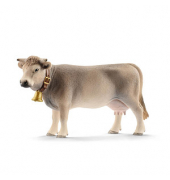 Farm World 13874 Braunvieh Kuh Spielfigur