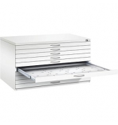7200 Planschrank weiß/weiß 10 Schubladen