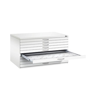 7200 Planschrank weiß/weiß 10 Schubladen