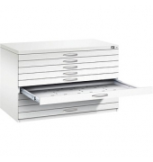 7100 Planschrank weiß/weiß 10 Schubladen