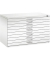 7100 Planschrank weiß/weiß 10 Schubladen