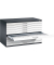 7100 Planschrank weiß/schwarz 10 Schubladen