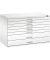 7100 Planschrank weiß/weiß 8 Schubladen