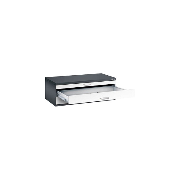 4062084478522 - CP 7100 Planschrank schwarzgrau verkehrsweiß 3 Schubladen 1100 x 765 x 420 cm 4062084478522 - CP 7100 Planschrank schwarzgrau verkehrsweiß 3 Schubladen 1100 x 765 x 420 cm