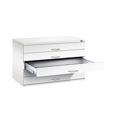 7100 Planschrank weiß/weiß 5 Schubladen