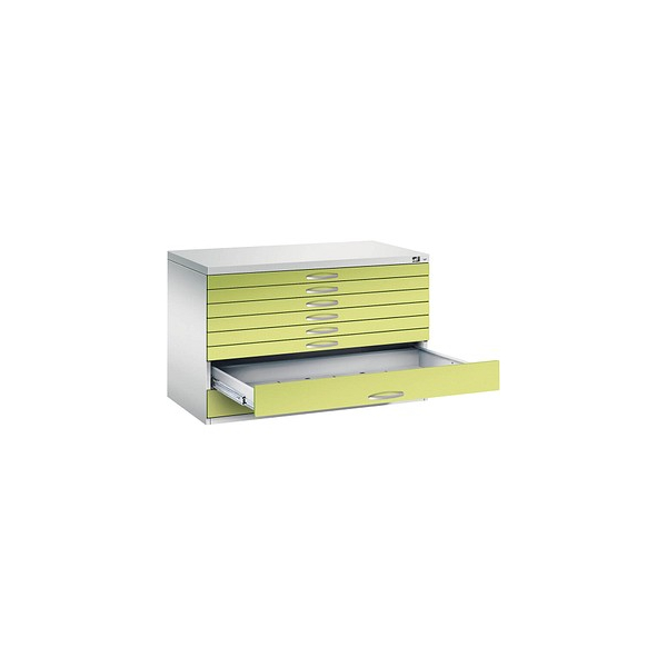 4068192049036 - CP 7100 Planschrank lichtgrau viridingrün 8 Schubladen 1100 x 765 x 760 cm 4068192049036 - CP 7100 Planschrank lichtgrau viridingrün 8 Schubladen 1100 x 765 x 760 cm