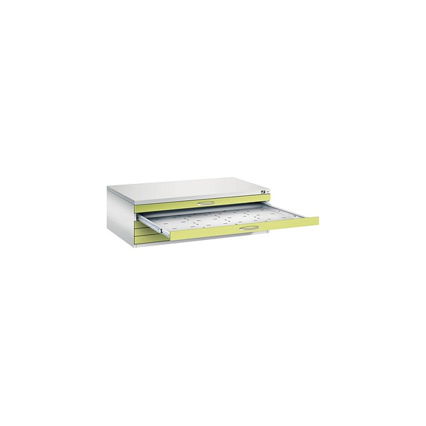 4067521476451 - CP 7200 Planschrank lichtgrau viridingrün 5 Schubladen 1350 x 960 x 420 cm 4067521476451 - CP 7200 Planschrank lichtgrau viridingrün 5 Schubladen 1350 x 960 x 420 cm
