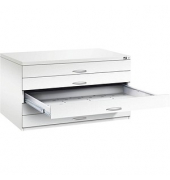 7200 Planschrank weiß/weiß 5 Schubladen