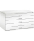 7200 Planschrank weiß/weiß 5 Schubladen
