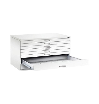 7200 Planschrank weiß/weiß 8 Schubladen