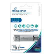MediaRange USB-Stick 32 GB USB 3.1 combo mit USB Type-C