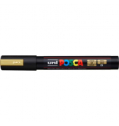 Acrylstift UNI POSCA, 182510, Stift, gold, 1,8-2,5mm Rundspitze