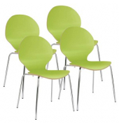Cafe VI Besucherstühle grün