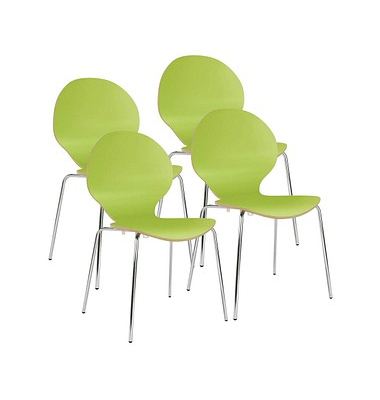 Cafe VI Besucherstühle grün