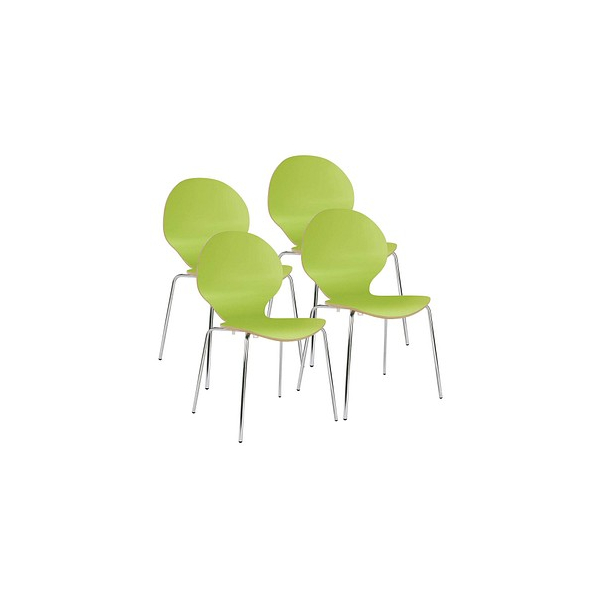 5901747064773 - Cafe VI Besucherstühle grün 5901747064773 WCC11-K62Z-LL0000-LK0300 - CAFE-VI 4L-CR 4 Stück 5901747064773 - Cafe VI Besucherstühle grün 5901747064773 WCC11-K62Z-LL0000-LK0300 - CAFE-VI 4L-CR 4 Stück