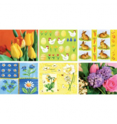 Servietten 778488, farbig sortiert / sortiert, 3-lagig, 33x33cm